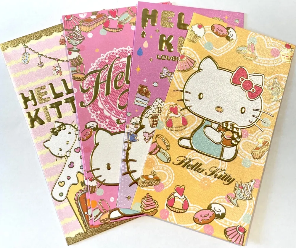 Money Envelopes 6 Hello Kitty Year of the Rat 2020 Lasercut Red Envelopes